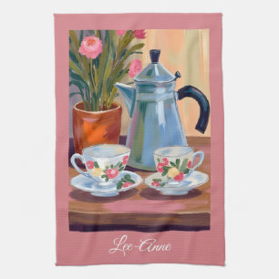 Watercolor Coffee Bar Kitchen – Espresso Art Towel
