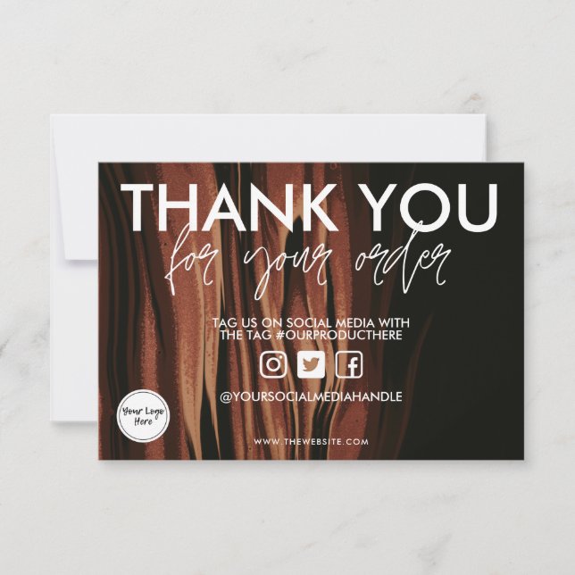 Watercolor Coffee Thank you Media Insert (Front)