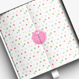 Watercolor Colorful Christmas Confetti Tissue Paper