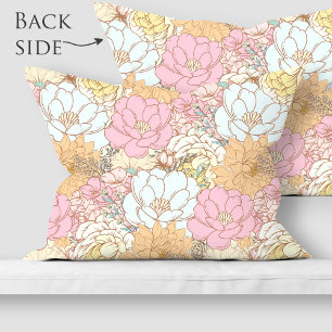 Watercolor Colorful floral pattern Pillowcase