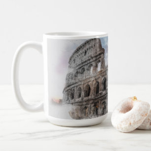 Watercolor Colosseum Rome Italy Coffee Mug