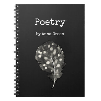 Watercolor Colour writers feather Poetry Notebook