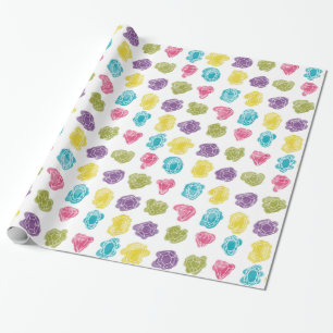Watercolor Colourful Diamonds Wrapping Paper