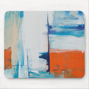 Watercolor colourful painting. Abstract Marble Ca Mouse Pad