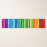 Watercolor Colourful Stripes Modern Artsy Rainbo Scarf<br><div class="desc">Colourful watercolor stripes to brighten your home with an artsy boho touch.</div>