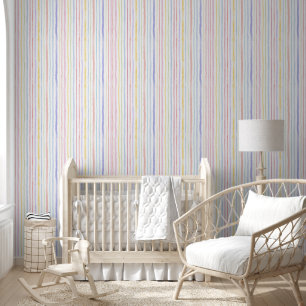 watercolor colourful stripes wallpaper