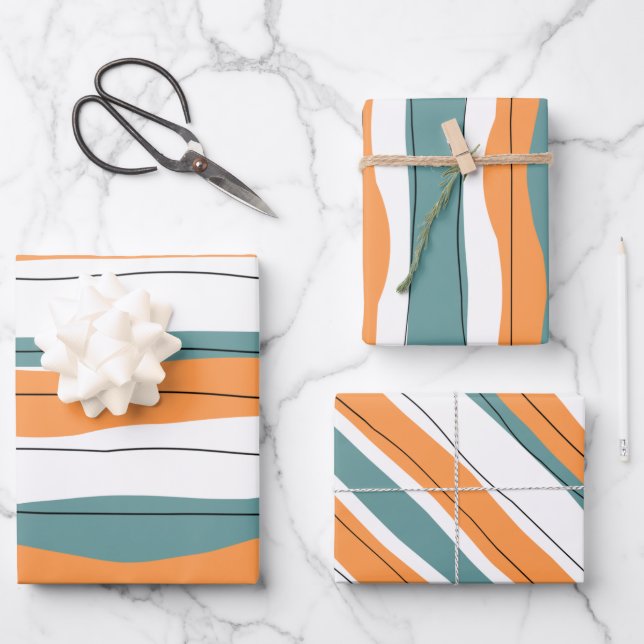 Watercolor colourful Wrapping Paper Sheets, Matte (Front)