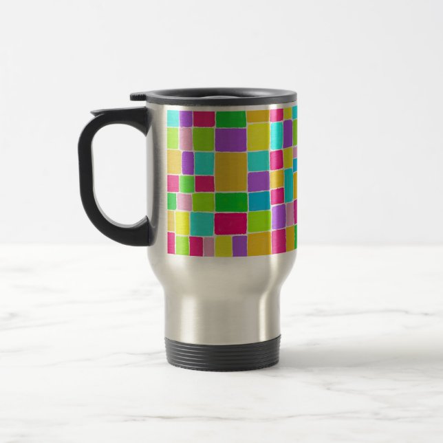 Watercolor Composition Travel Mug (Left)