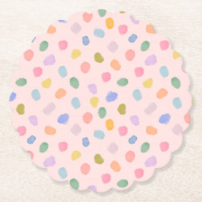 watercolor confetti paper coaster (Front)
