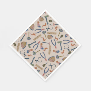 Watercolor Construction Party Napkins