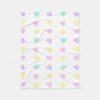 Watercolor Convo Heartz Blank Pastel Blanket