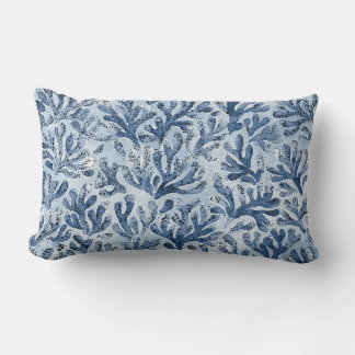 Watercolor Coral Lumbar Pillow