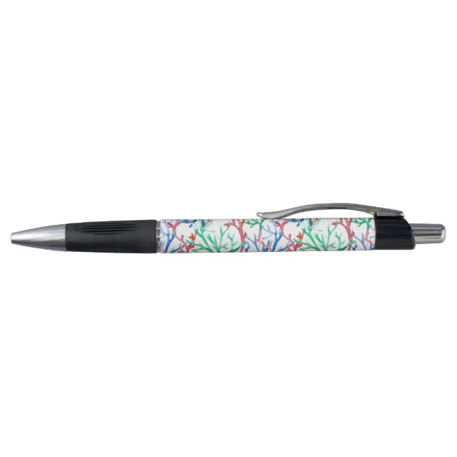 Watercolor Coral Pattern Pen (Top)
