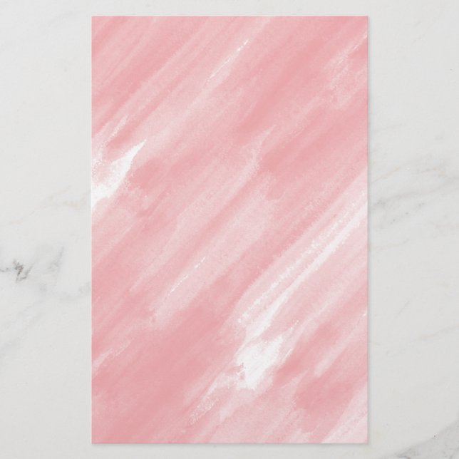 Watercolor Coral & White Soap Wrap / Paper (Front)
