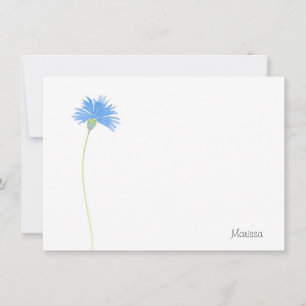 Watercolor Cornflower Card