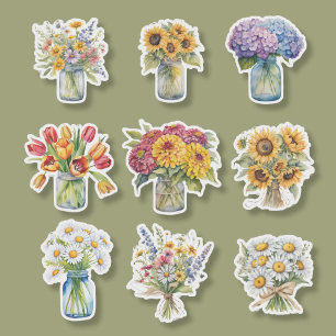 Watercolor Country Flower Collection 