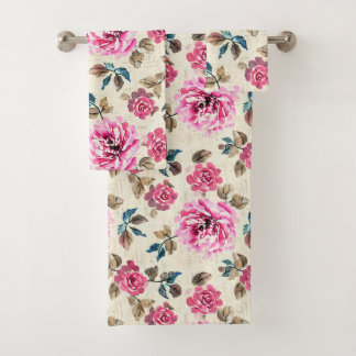 Watercolor Country Flowers - French Country Decor