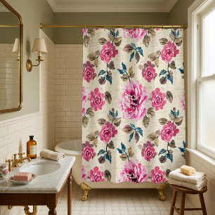 Watercolor Country Flowers - French Country Decor