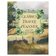 Watercolor Countryside Nameplate Planner Page