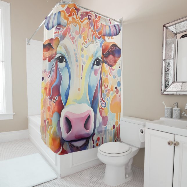 Watercolor Cow Bubbly Soft (In Situ)
