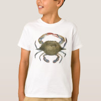 Watercolor Crab - Grey