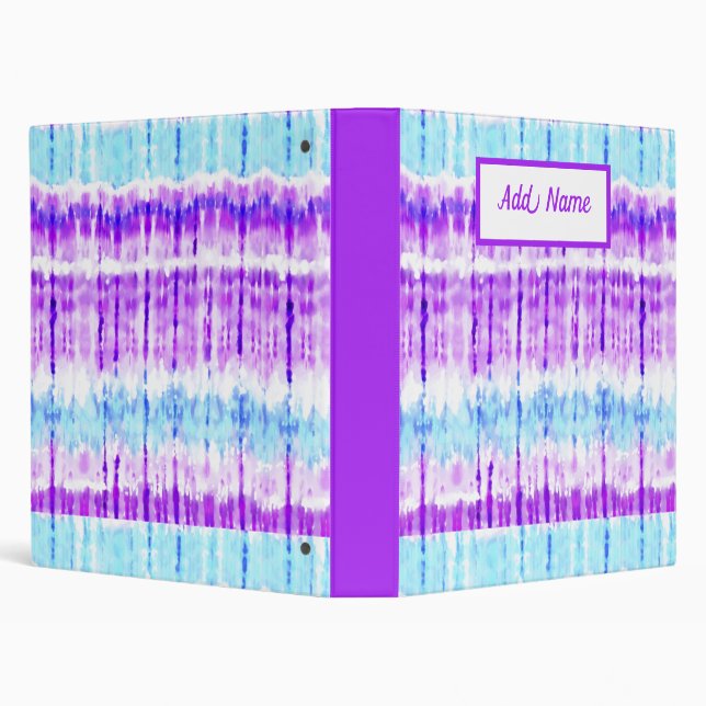 Watercolor creative tie dye light blue ana purple  binder (Background)