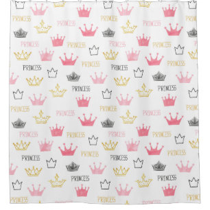 Watercolor Crowns Pink Little Princess Girl's