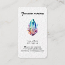 Watercolor crystals