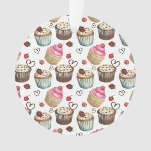 Watercolor cupcakes
