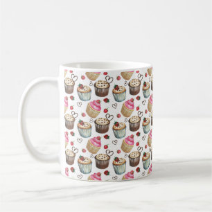 Watercolor cupcakes coffee mug