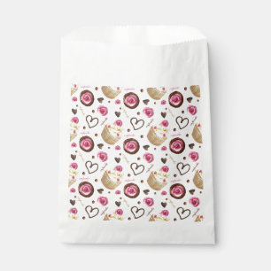 Watercolor cupcakes favour bag