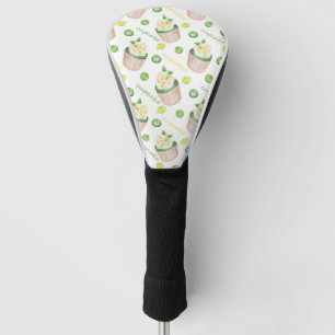 Watercolor cupcakes golf head cover