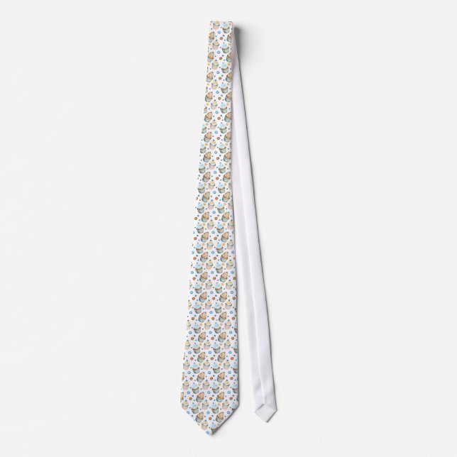 Watercolor cupcakes tie (Front)