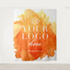 Watercolor Custom Logo Trade Show Event Backdrop