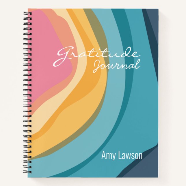 Watercolor Customized Gratitude Journal (Front)