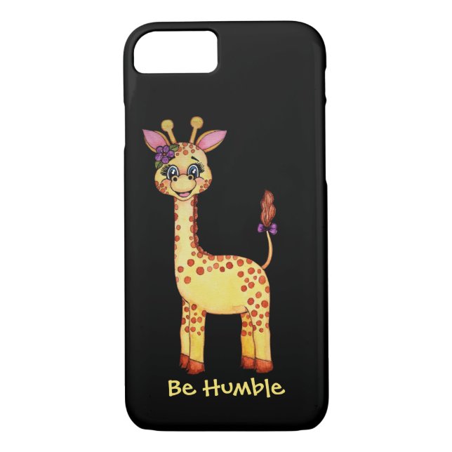 Watercolor Cute Baby Giraffe Case-Mate iPhone Case (Back)