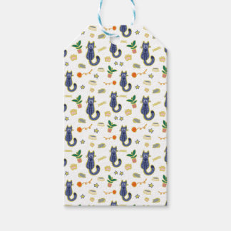 Watercolor Cute Cats Pattern Gift Tags