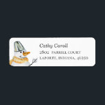 Watercolor cute Christmas snowman. Winter holiday<br><div class="desc">Watercolor cute Christmas snowman address label.</div>