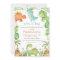 Watercolor Cute Dinosaur Greenery Boy Baby Shower