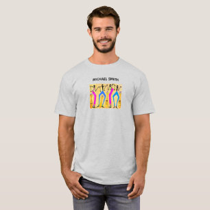 Watercolor, Cute Happy Dance T-Shirt
