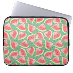 Watercolor Cute Kawaii Watermelon Laptop Sleeve