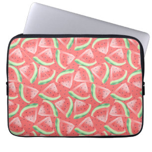 Watercolor Cute Kawaii Watermelon Laptop Sleeve