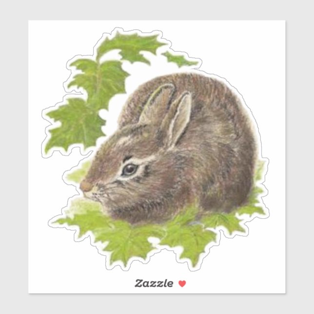 Watercolor Cute Little Bunny Rabbit Pet Animal (Sheet)