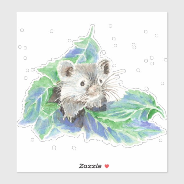 Watercolor Cute Little Hamster Pet Animal (Sheet)