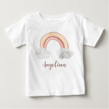 Watercolor cute pastel rainbow name personalized