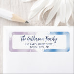 WATERCOLOR cute purple blue modern script<br><div class="desc">Setup as a template it is easy to customize with your own text - make it yours! - - - - - - - - - - - - - - - - - - - - - - Love the design but want to see it altered - different colour...</div>