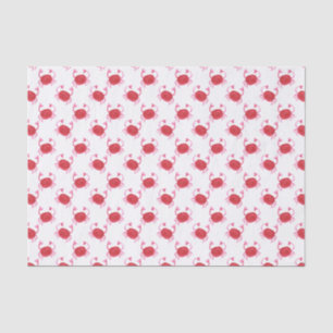 watercolor cute red crabs wrapping tissue tissue paper