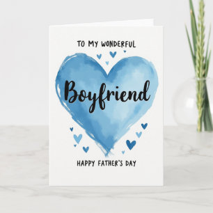 Watercolor Dads Love Card