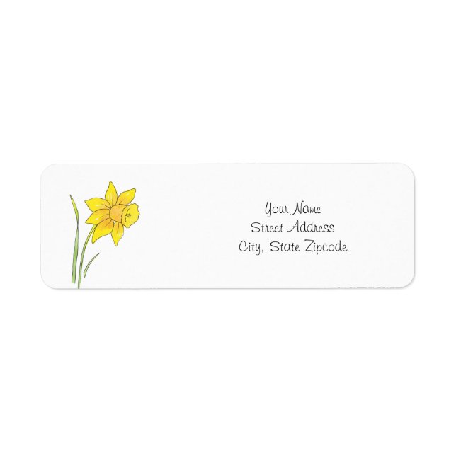 Watercolor Daffodil (Front)