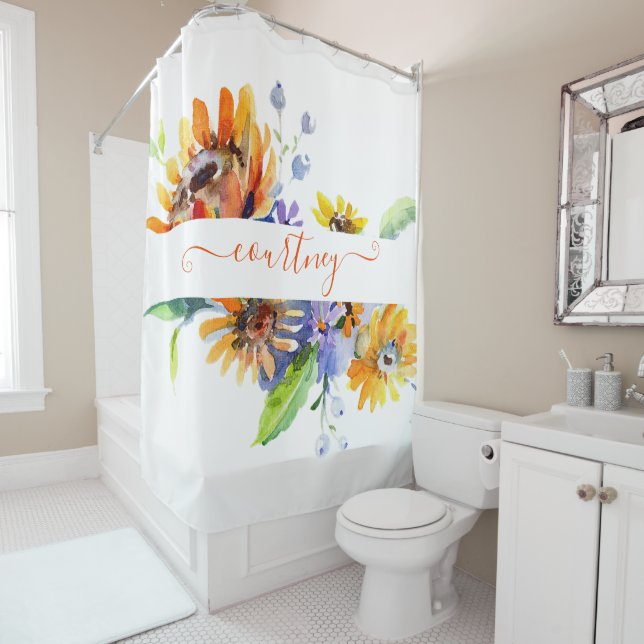 Watercolor daisies personalized  (In Situ)